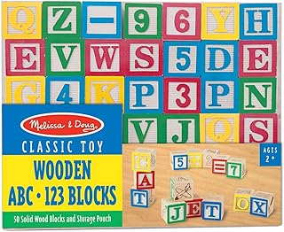 メリッサ&ダグ(Melissa&Doug) Wooden ABC/123 Blocks