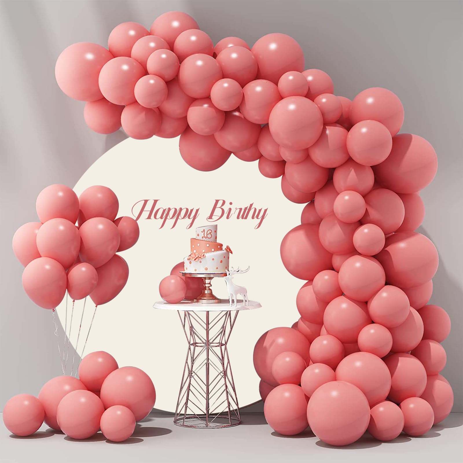 200cm runde beige Fotohintergrundkulisse für Jungen und Mädchen Geburtstag Babyparty Taufe Fotohintergrund (ohne Bogen), Hochzeit, Brautparty Banner Porträt-Fotorequisite
