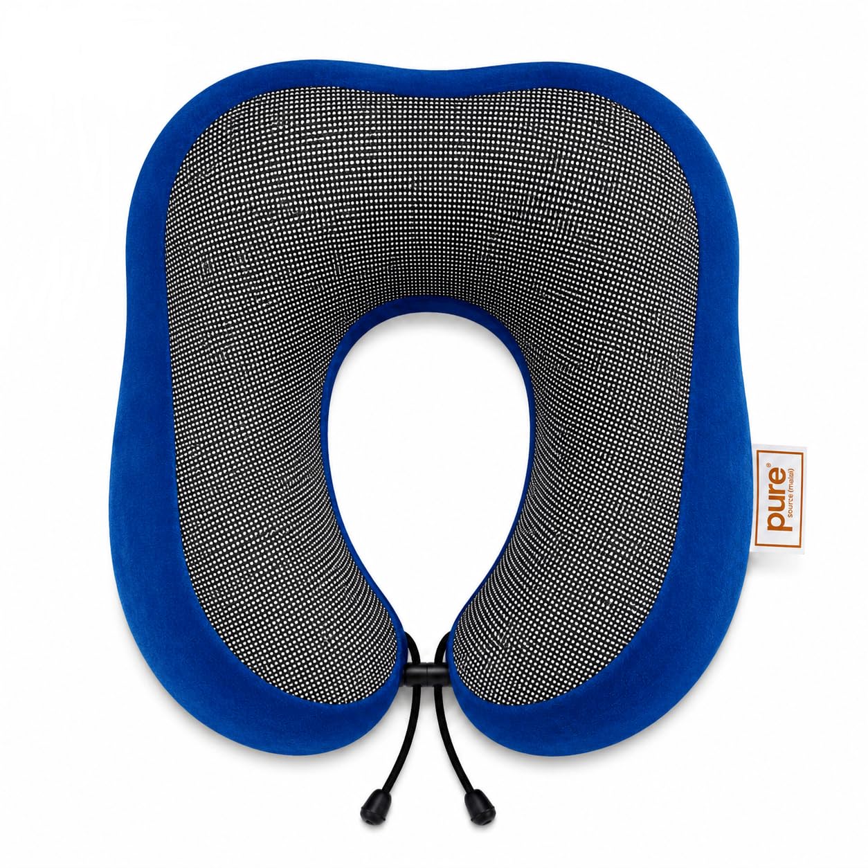 Pure Source India Ergonomic Memory Foam Travel Neck Pillow – Adjustable U-Shaped Cervical Support Pillow for Airplane, Car & Office Travel (Navy Blue)-image-38
