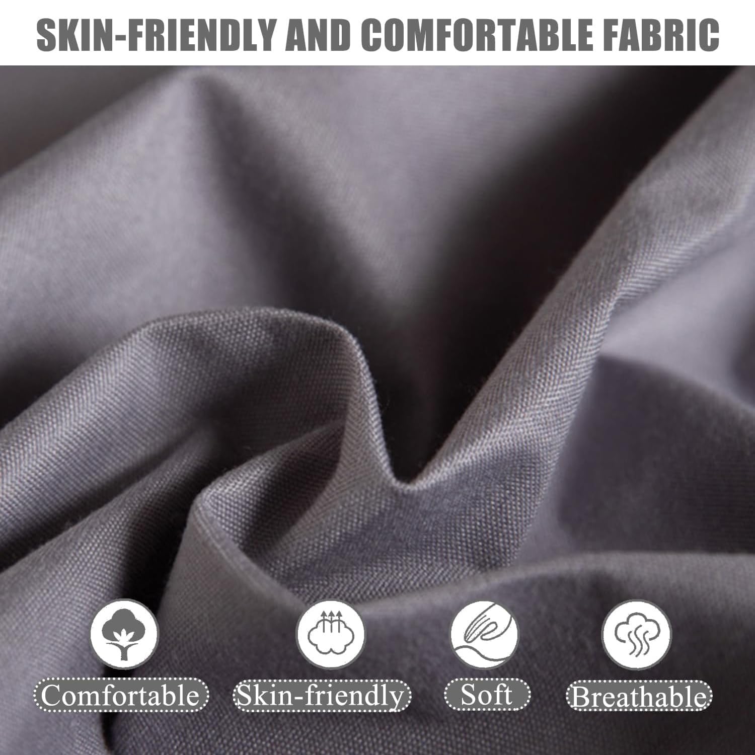 Coprimaterasso Deep Pocket da 12 Pollici, Lenzuolo con Angoli Impermeabile con Bordi Elastici a 360°, coprimaterasso Traspirante di qualità alberghiera(Schwarz,200 * 220cm)
