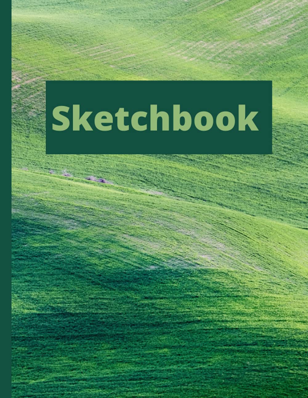 Sketchbook: Calming Nature's Green 8.5x11" Sketching Notebook