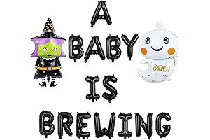 A Baby is Brewing Halloween Baby Shower Balloons Decorations A Baby is...