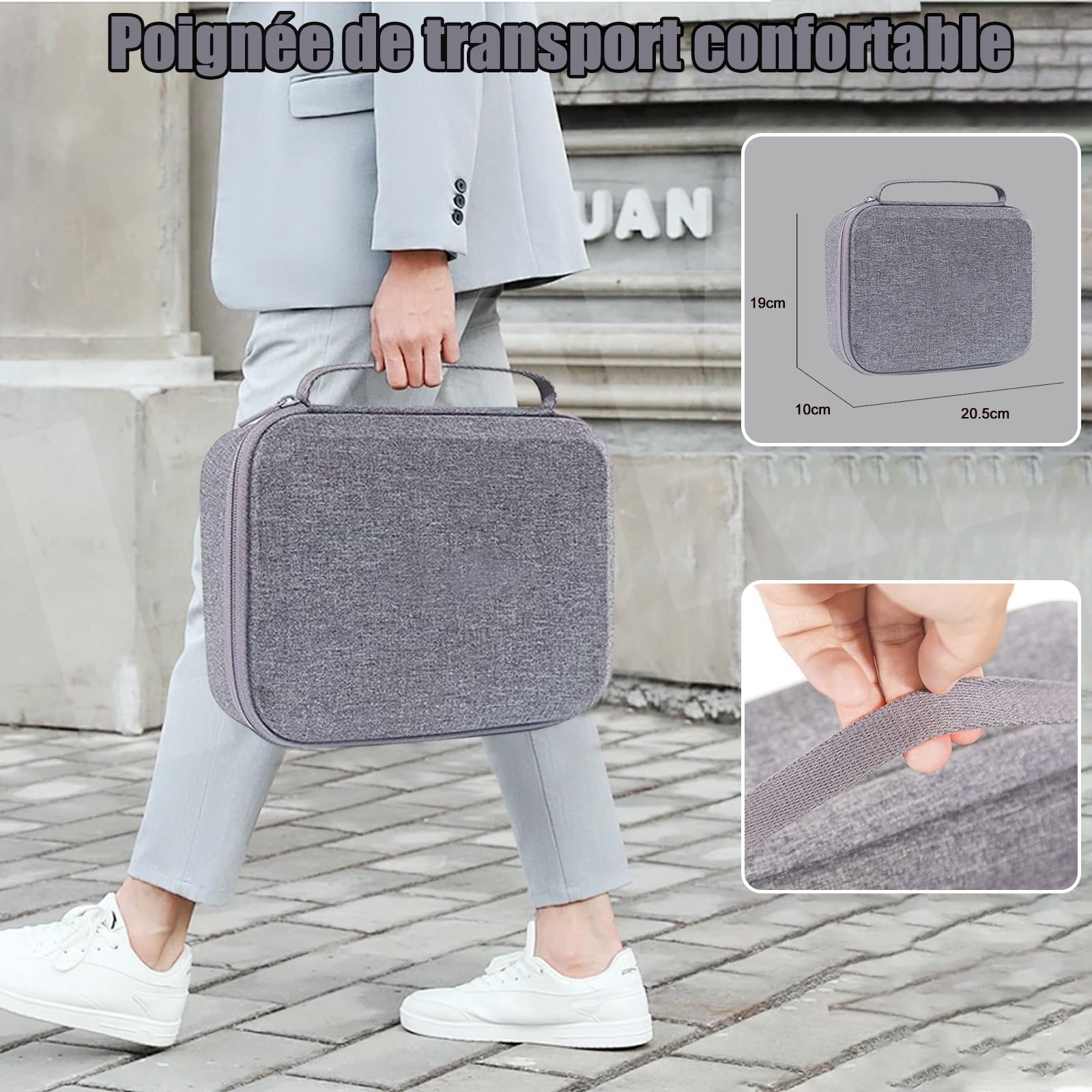 Mini 4K/Mavic Mini2/Mini 2 SE Étui Portable Dure Cas Voyage | Sac de Rangement Portable pour DJI Mini 4K / Mini 2 SE/Mini2 et Accessoires de contrôleur,Gris