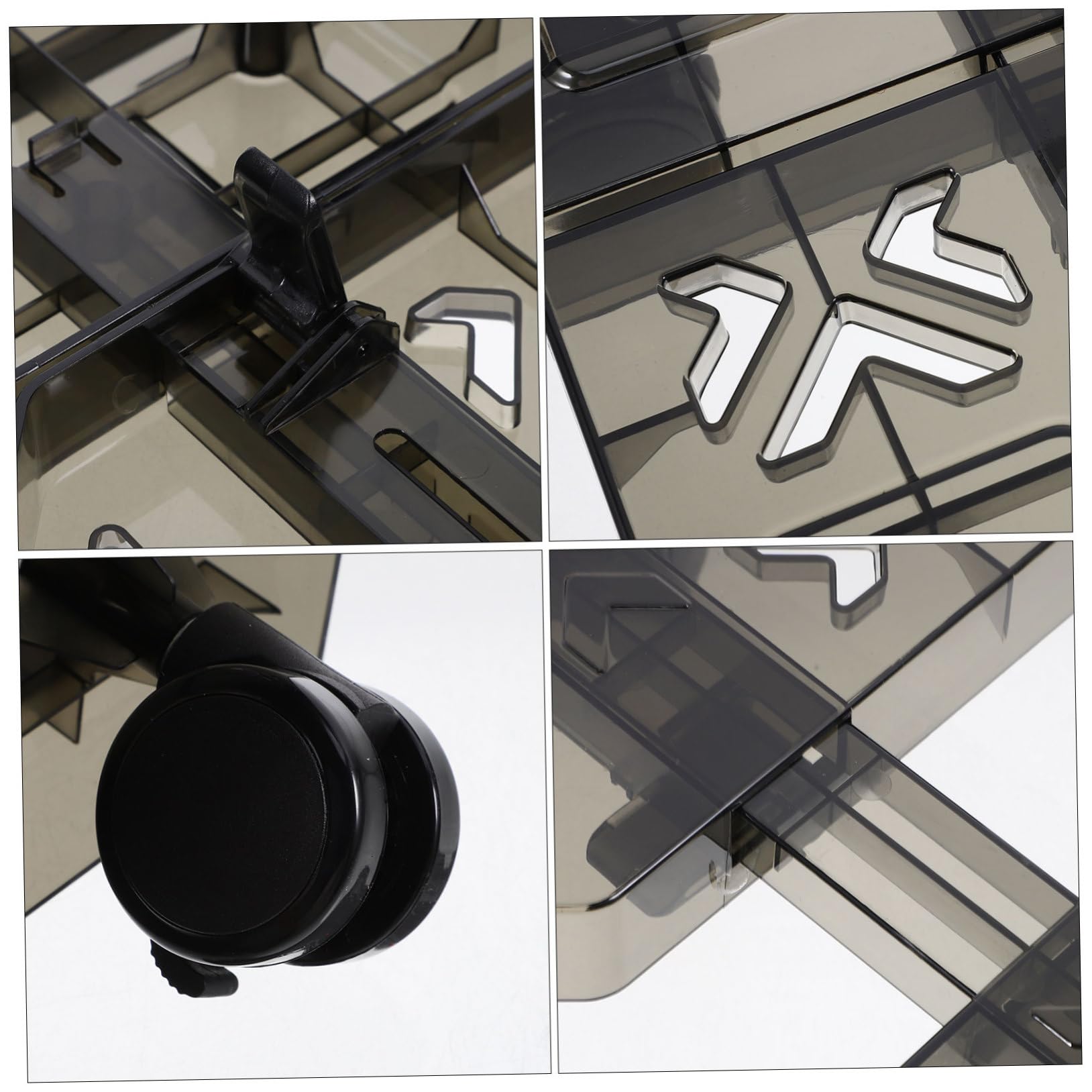 HOMSFOU Soporte Ajustable para CPU con Ruedas Estante Móvil De Ordenador Diseño Retráctil y Ventilado para Escritorios y Alfombras Ajustable