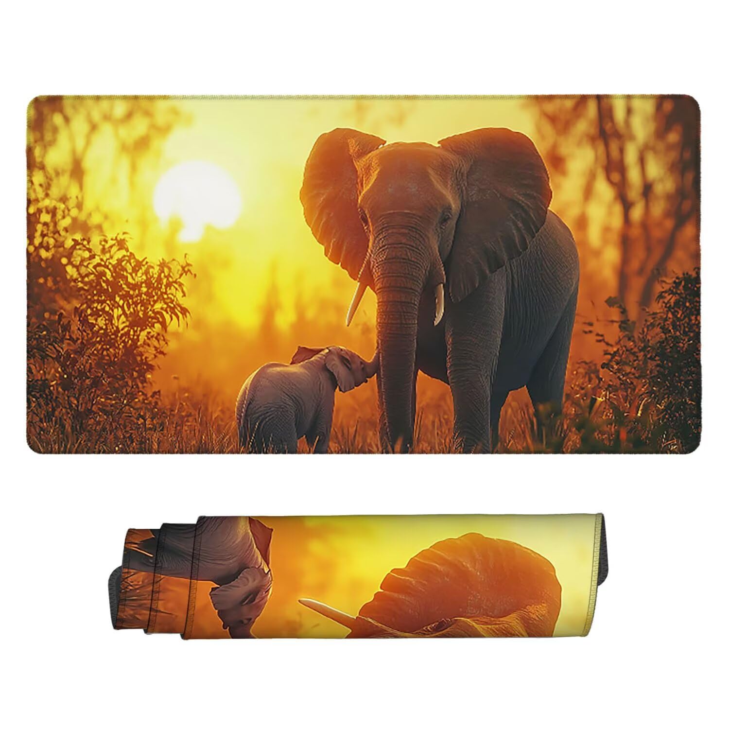 Podkładka pod mysz XXL, 1600 x 800 x 3 mm, gamingowa podkładka pod mysz z przyszytymi krawędziami, wodoodporna, z gładką powierzchnią, podkładka pod mysz do wszystkich typów myszy, akcesoria do biura