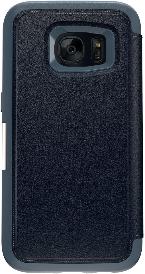 OtterBox STRADA SERIES Leather Wallet Case for Samsung Galaxy S7 - Retail Packaging - TEMPEST NIGHT (TEMPEST BLUE/NAVY BLUE LEATHER)