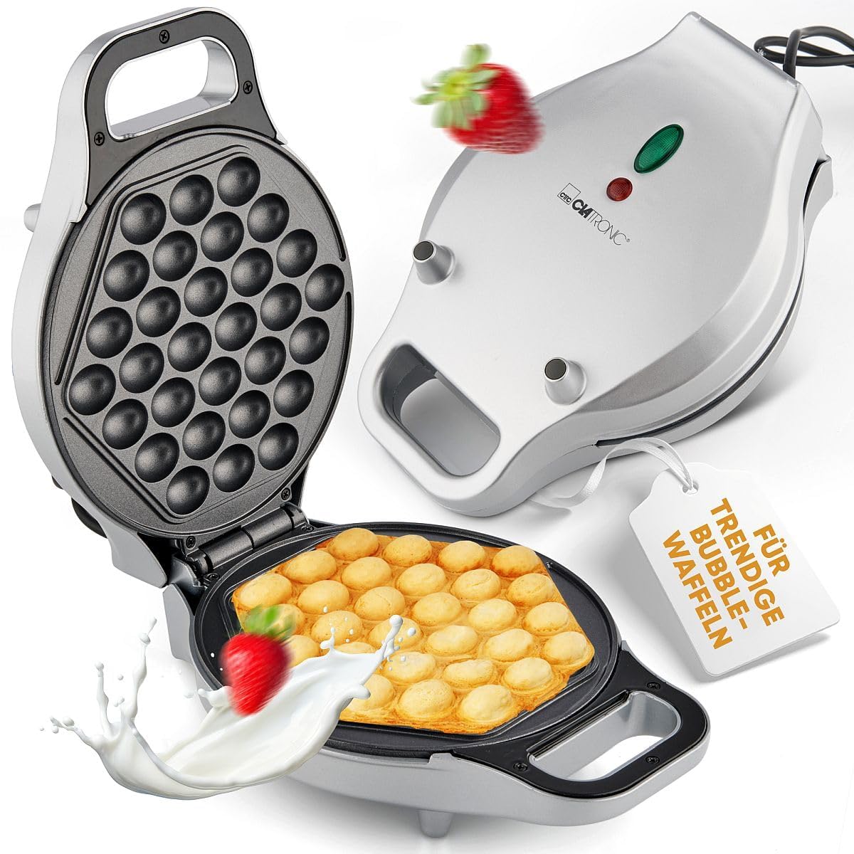 Clatronic® Waffeleisen für trendige Bubble-Waffeln | Bubble  