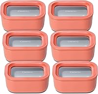 Vista 49 de Caraway Set de 2 piezas de recipientes de vidrio para almacenamiento de alimentos - (2) recipientes de vidrio de 1.75 tazas - Vidrio recubierto