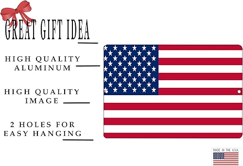 Miniatura 2 de Rogue River Tactical Letrero de metal de la bandera estadounidense de Estados Unidos, decoración de pared para hombre, cueva de hombre, gloria