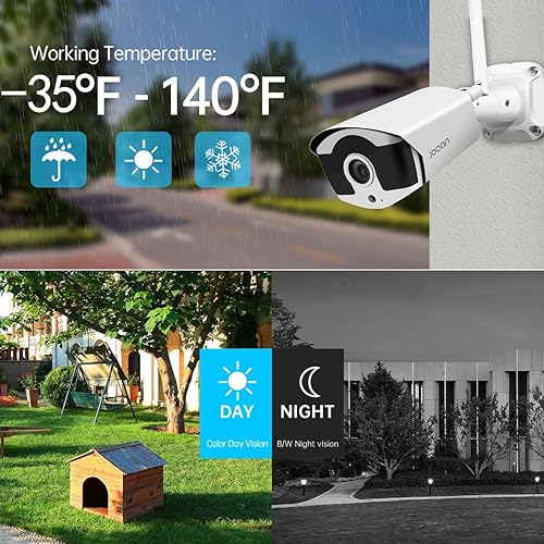 Miniatura 6 de Disco duro de 5 MP 2 TB Sistema de cámaras de seguridad inalámbricas para exteriores 5 MP H265 10 canales NVR Kit de supervivencia detección de