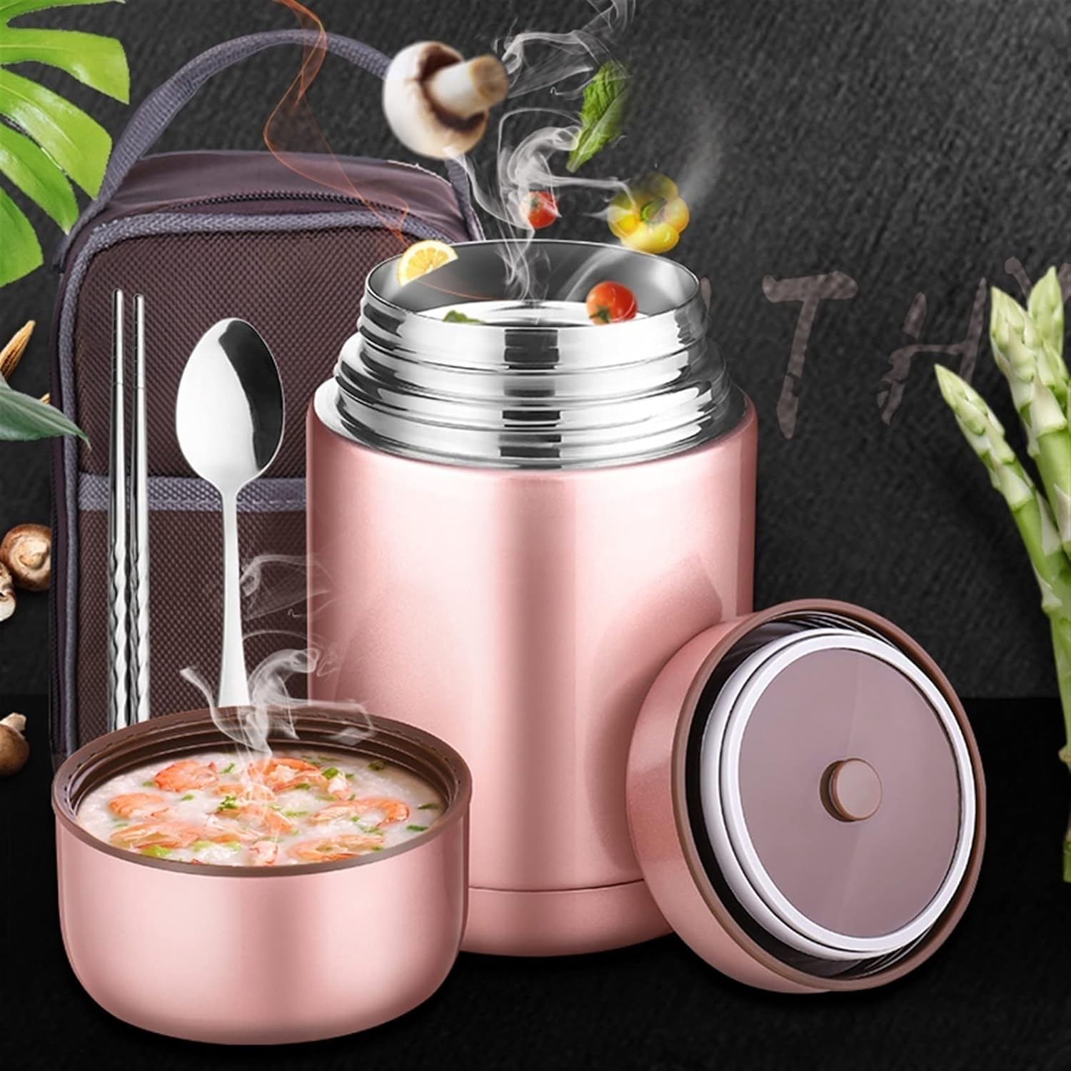 jug Stainless Steel Vacuum Flask Insulation Pot Smoldering Insulation Lunch Box Porridge Barrel