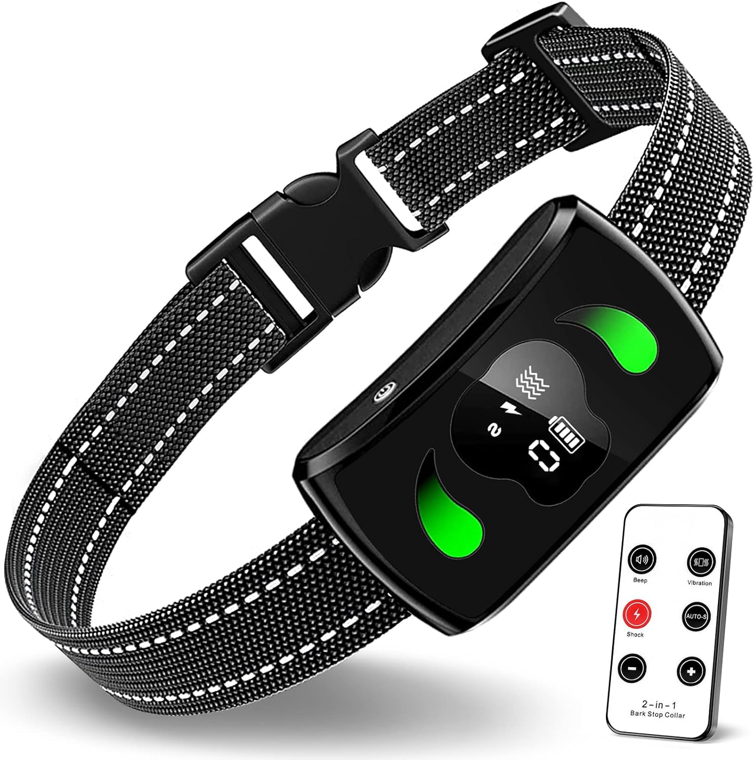 Bark Collar, Dog Shock Collar with Remote for 10120lb