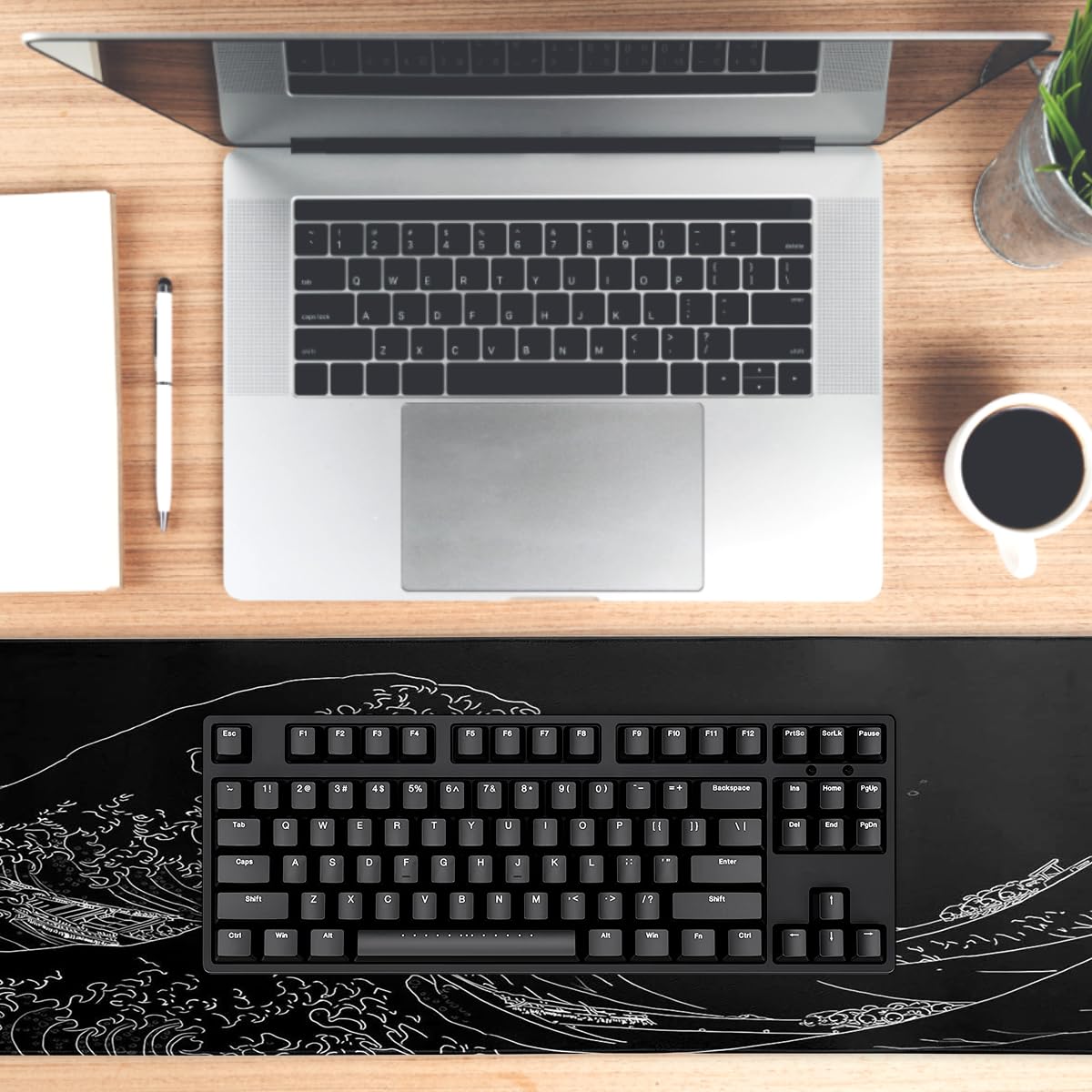 Podkładka pod mysz z falą morską,800x300mm do komputera,komputera i laptopa | podkładka pod mysz XXL, grubość 3 mm, antypoślizgowa, podkładka pod mysz do gier, podkładka pod mysz z motywem