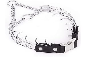 14-19" Neck Herm Springer Prong Collar with Quick Release Buckle