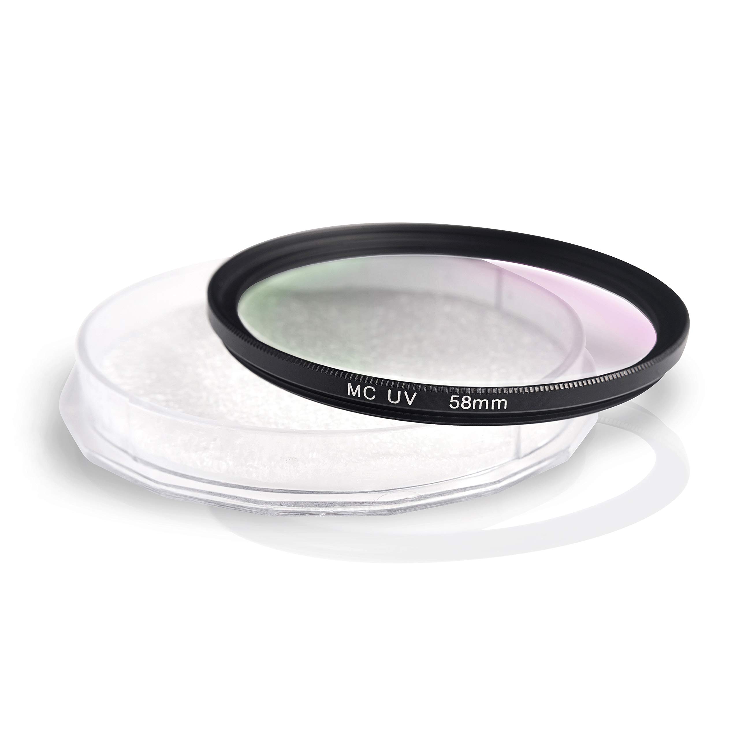 58mm Marco de Aluminio y Vidrio óptico. Resistente a los arañazos y Repelente al Agua. Compatible con Canon Sony Nikon Tamron Sigma ...