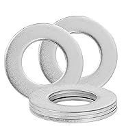 Vista 44 de Arandelas planas de acero inoxidable de 1" - Diámetro exterior de 2", arandelas de acero inoxidable 304 (18-8), arandelas de metal para tornillos