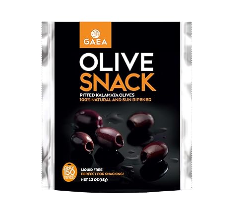 Paquetes de aperitivos de oliva - 8 unidades paquetes de 2.3 oz (Kalamata)