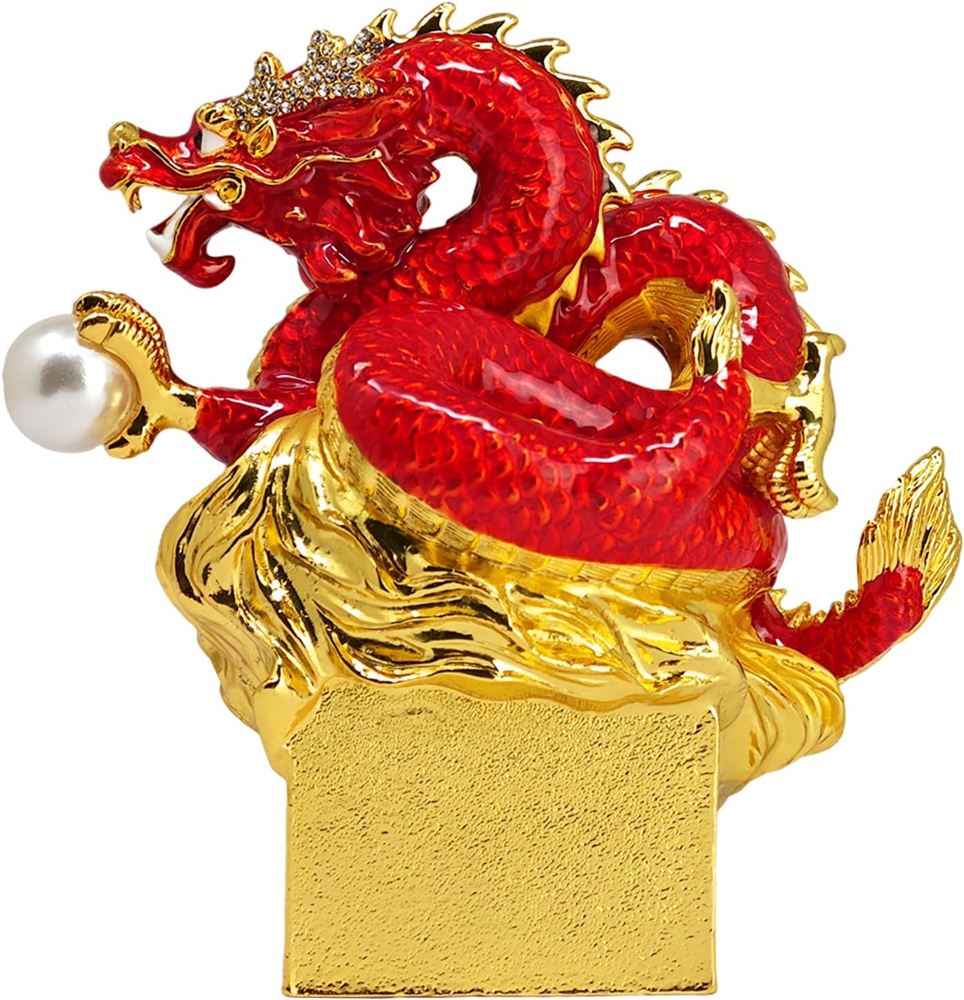 Feng Shui Dragon Among All Men Amulet Statue Wealth and Successful Career Powerful Energy Figurine