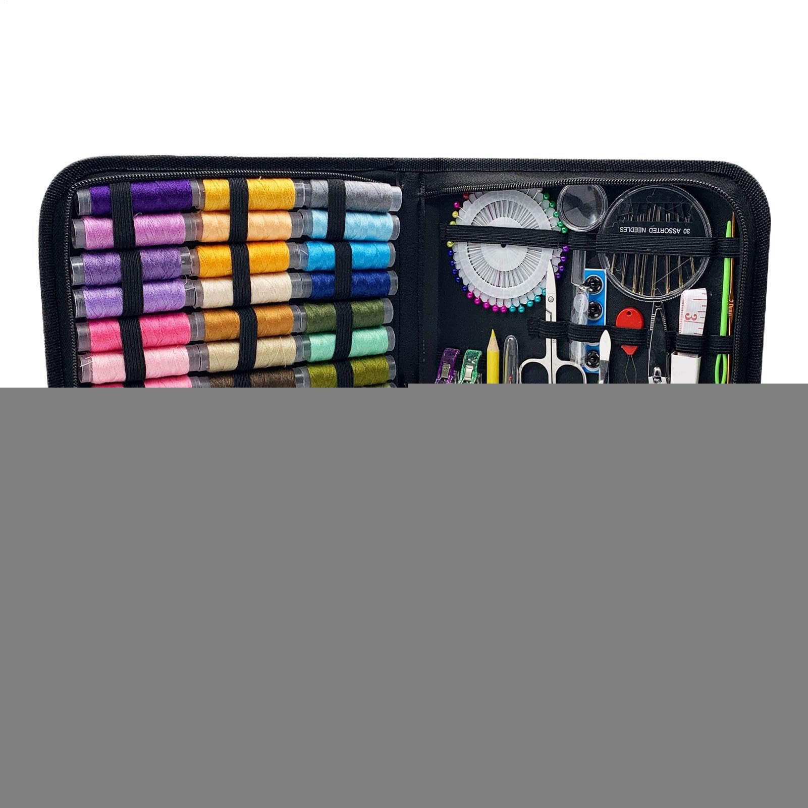Kit De Costura 131 Piezas Suministros Completos de Costura con Estuche
