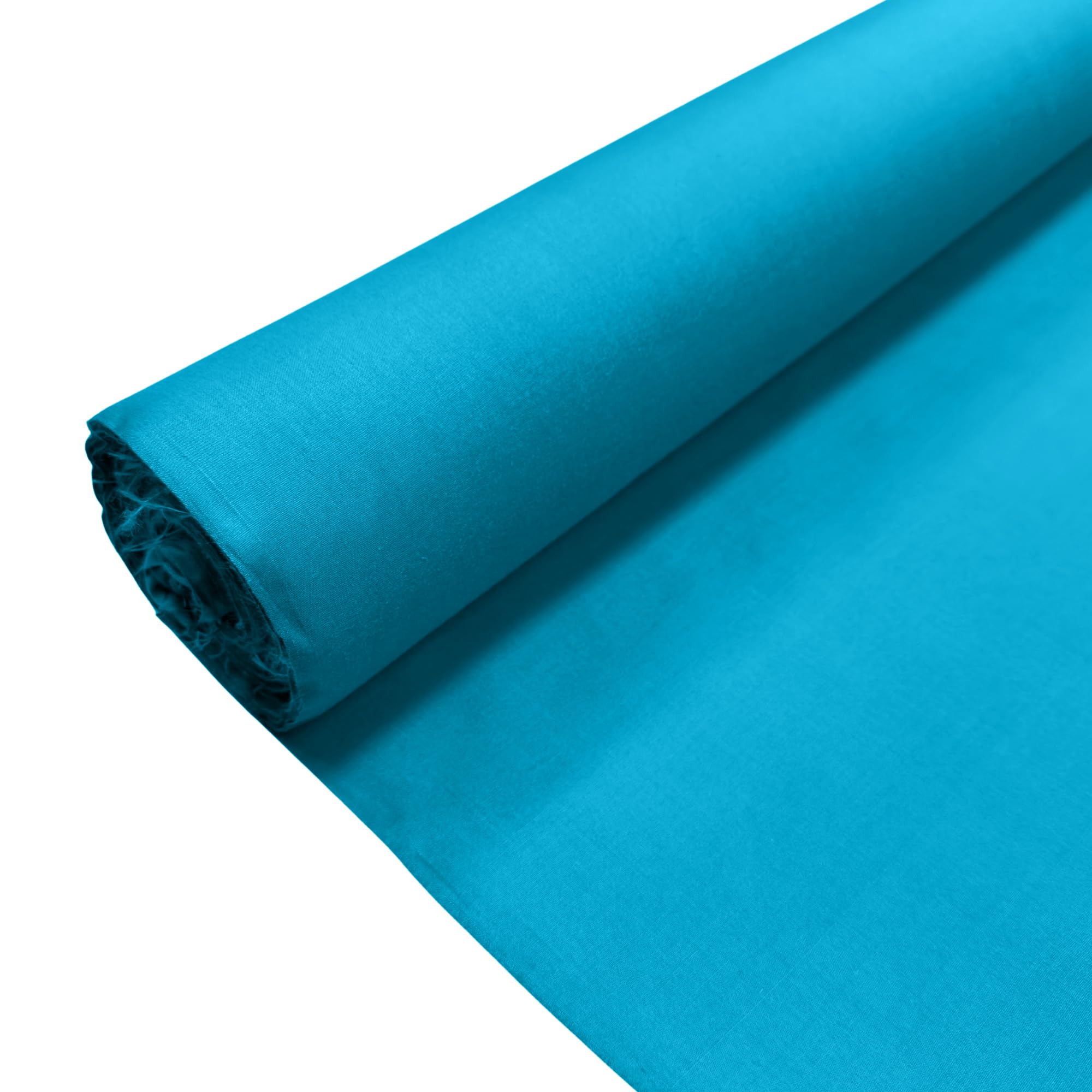 Turquoise Plain Polycotton Fabric Dress Craft Poly Cotton Material | Fat Quarter (50cm x 55cm) | Soft Poly Cotton for Sewing, Dressmaking, Crafts, Bunting & Lining