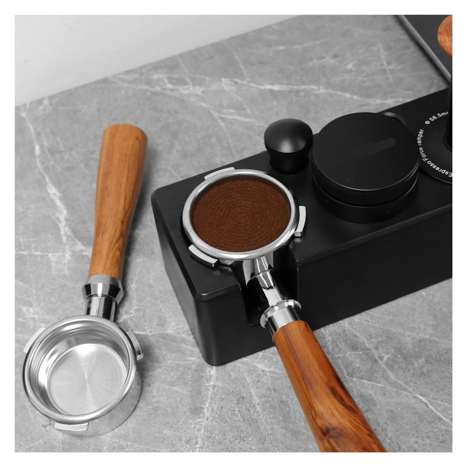 Portafiltro Sin Fondo De 58 Mm 3Ear, Compatible Con Hibrew, H7 H7a H10a, Compatible Con Breville, Compatible Con Barista, Max Mini Coffee Tool Espresso Machine(Style G)