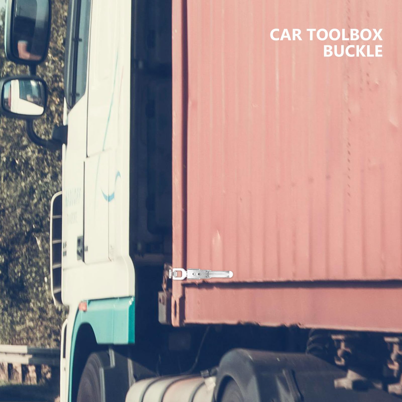 Mikikit Pestillos de Palanca de Acero Inoxidable 304 para Puerta de Camión, Cierre Ajustable para Caja de Herramientas, Mecanismo Seguro y Resistente para Transporte y Uso Automotor