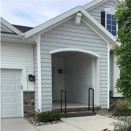 Miniatura 2 de Pasamanos de hierro forjado, multitamaño, 0.65 pies de ancho, pasillos, ático, rampa, barandilla escalonada (tamaño  2.78 pies)