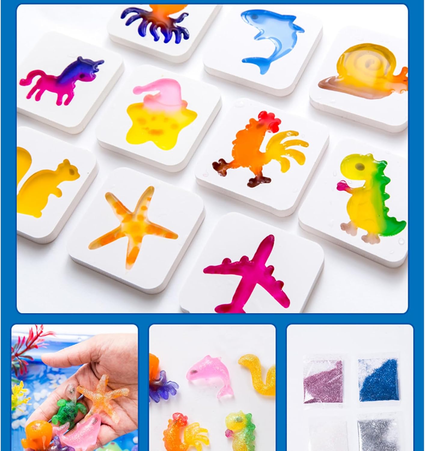 ZHORCIN Magical Water Gel Toy Kit, 2026 Upgraded Fairy Water Gel Kit, Paint and Bloom Magical Waters Ki-t, Educational Toy Set for Family Fun Color Change with Easy Assembly