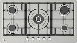 Beko 90cm Builtin Gas Hob with 5 High Efficiency Gas Burner