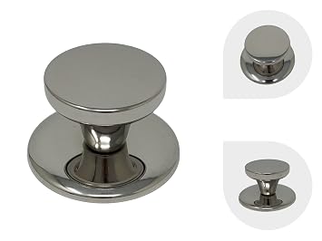 Cookware Universal Replacement Lid Knob Stainless Steel, Rust Free Kitchen Pot Lid Handle, Gloss Finish