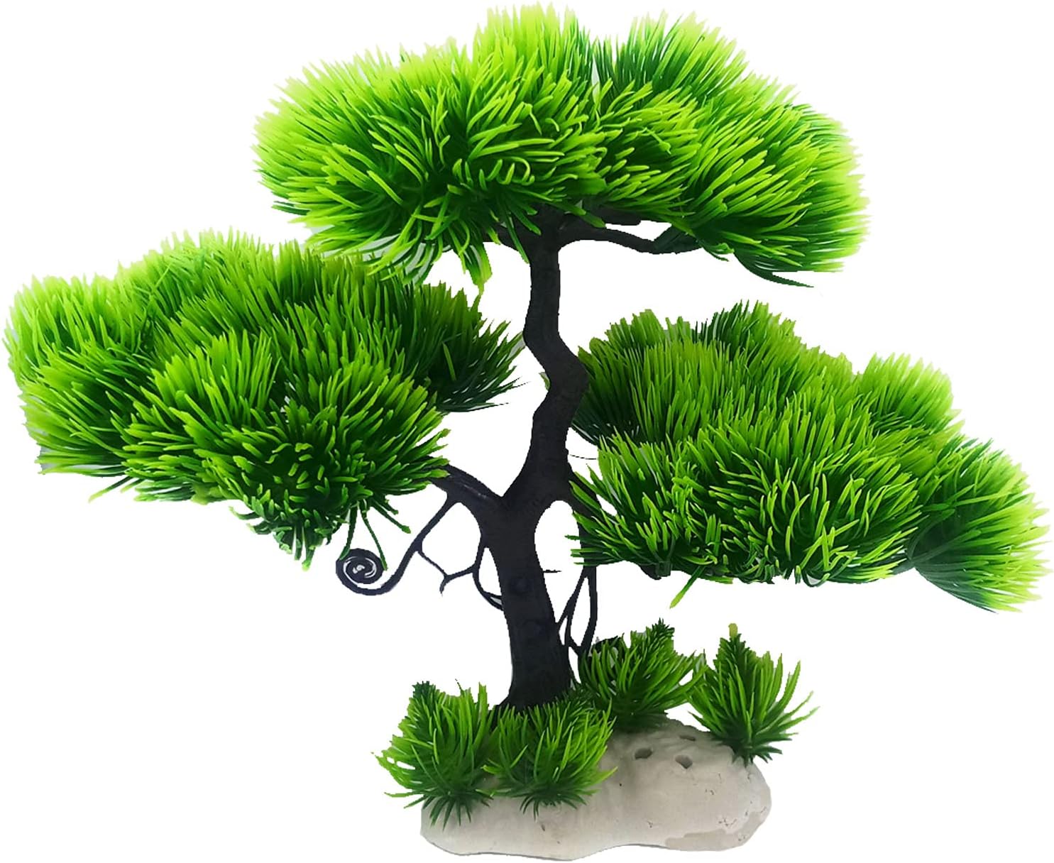 JAINSONS PET PRODUCTS Aquarium Artificial Plastic Plant | Fish Tank Ornament Tree | Fish Tank Decoration Freshwater & Saltwater Ornament | Decorative Base Artificial Plastic Plants