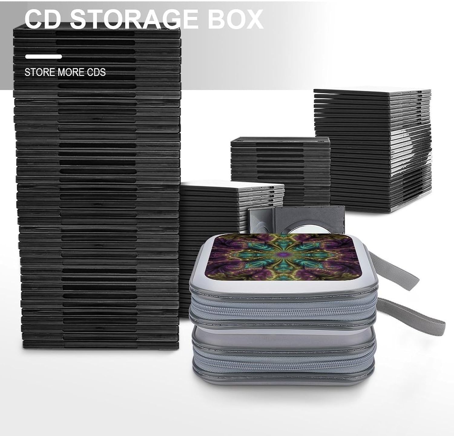 Fractal Art CD Case CD Storage Box DVD Sleeves