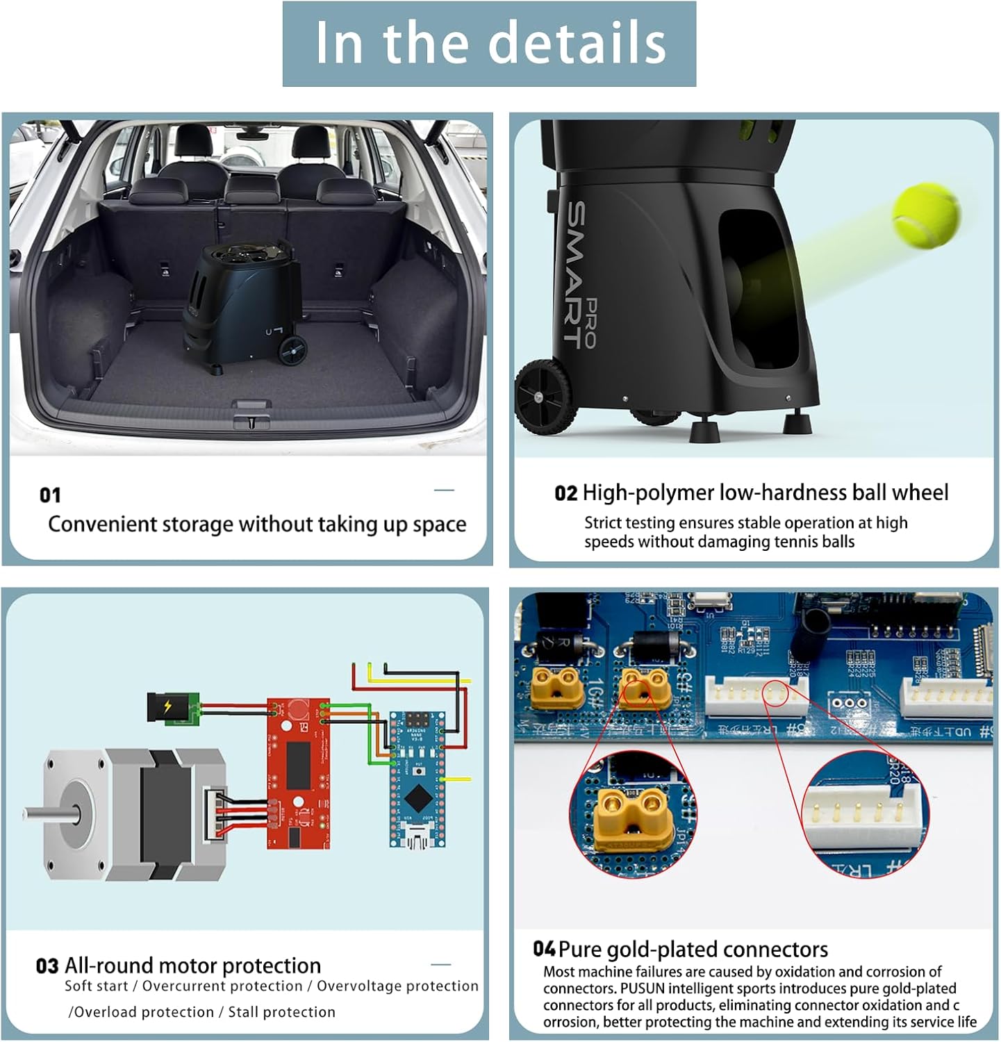 PUSUN｜PT-MAX C Flagship Tennis Ball Machine:App Control,12 Drills, Internal Oscillation,87 MPH,6-Level Spin,28-Spot,6-8H Battery, 39.6 lbs Portable, for Tennis/Padel,Training, Practice,Beginners,Pros