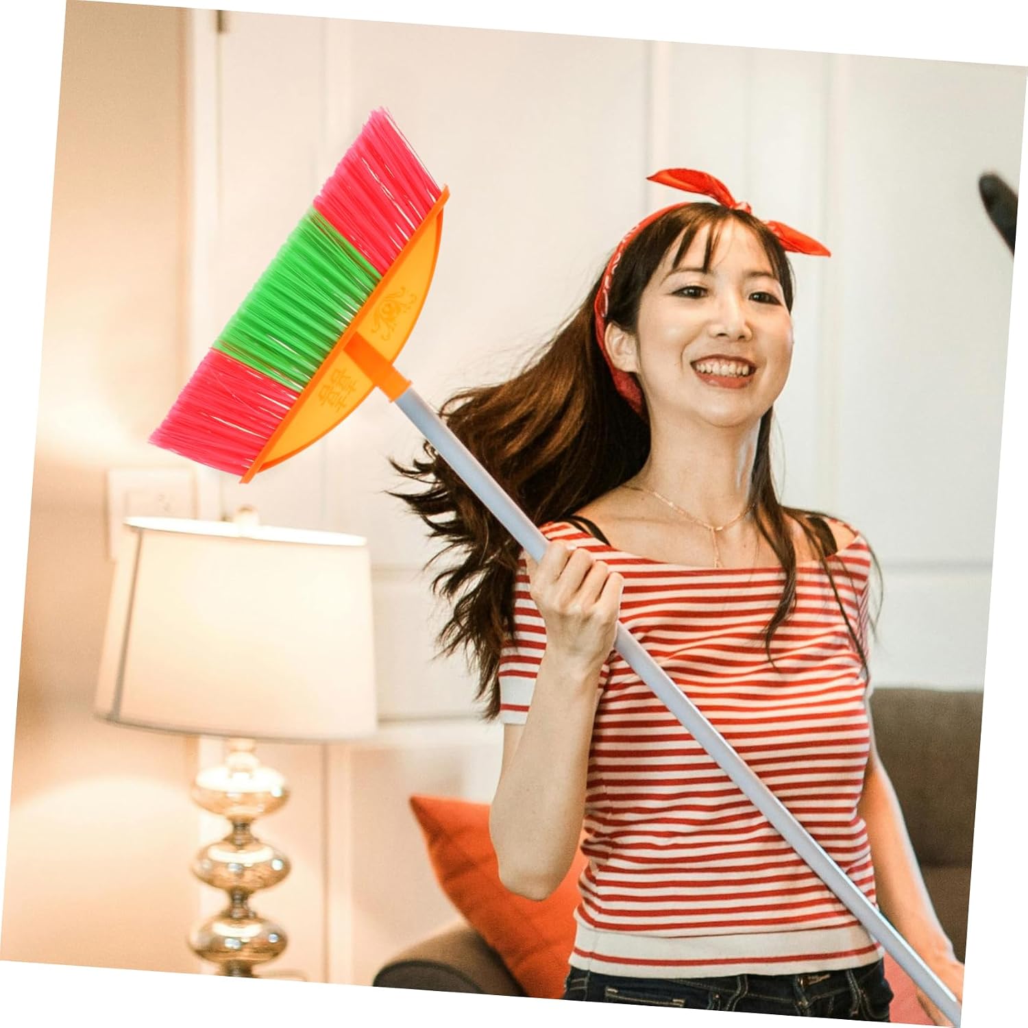 Ipetboom Plastic Broom Head Replacement for Brooms Dense Head for Floor Cleaning