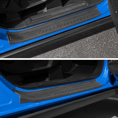 Miniatura 8 de BEEGROW Bronco - 2 protectores para umbral de puerta de automóvil para Ford Bronco, accesorios 2021, 2022, 2023, 2 puertas, borde de puerta de