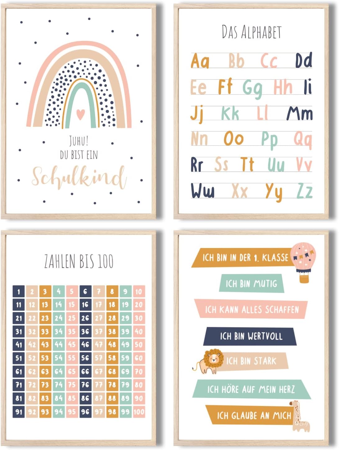 MeinBaby123® pädagogische Lernplakate Lernposter | Bilder Kinderzimmer