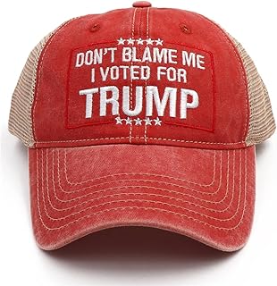 Trump 2024 Hat Take America Back Dont Blame Me I Voted for Donald Trump Hat MAGA USA Embroidery Adjustable Baseball Cap