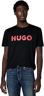 HUGO Mens Print Logo Short Sleeve T-Shirt