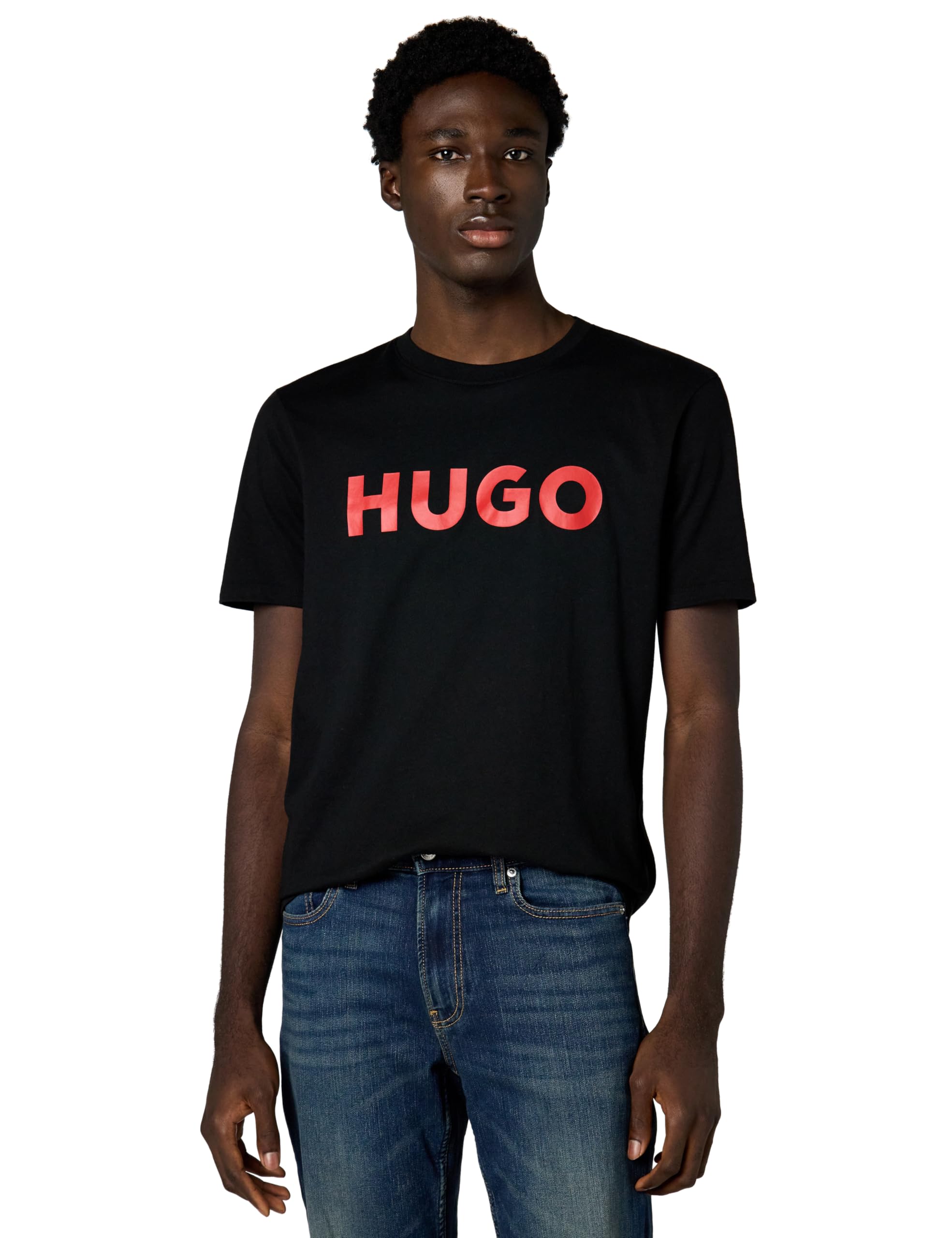 HUGOHUGO mens Print Logo Short Sleeve T-shirt T-Shirt
