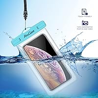 Vista 6 de ProCase Paquete de 4 bolsas impermeables para teléfono, bolsa seca para iPhone 16, 15, 14, 13, 12, 11 Pro Plus Max Mini Xs XR X 8 7, Galaxy S23 S22