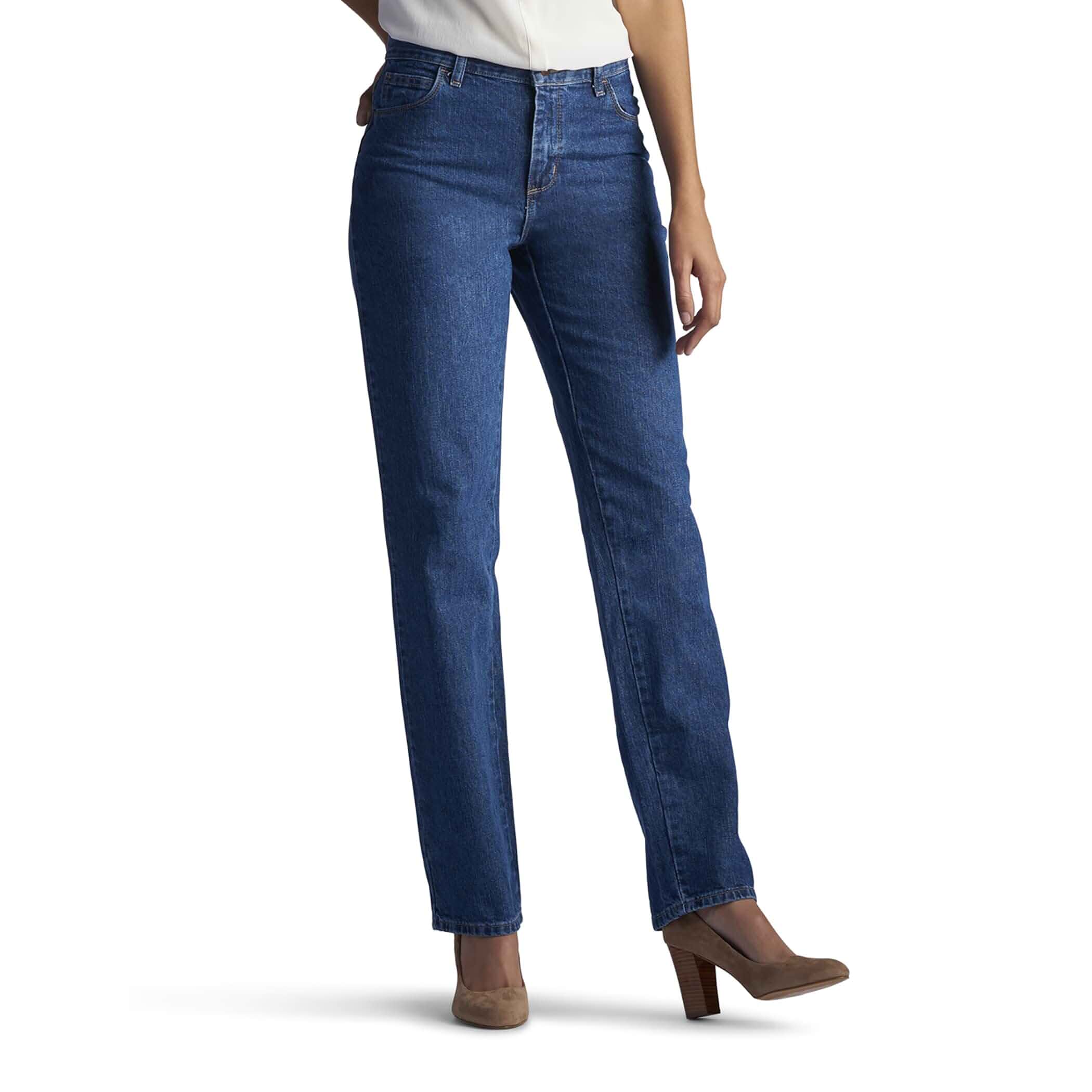 Lee Women's Relaxed Fit All Cotton Straight Leg Jean Jeans · Relaxed