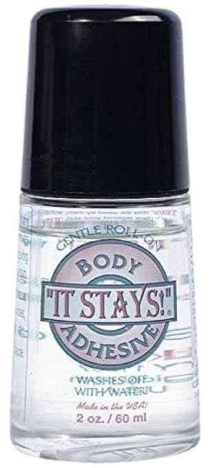 ABSOLUTE SUPPORT It Stays Roll- On Body Adhesive, 2 fl oz Clear