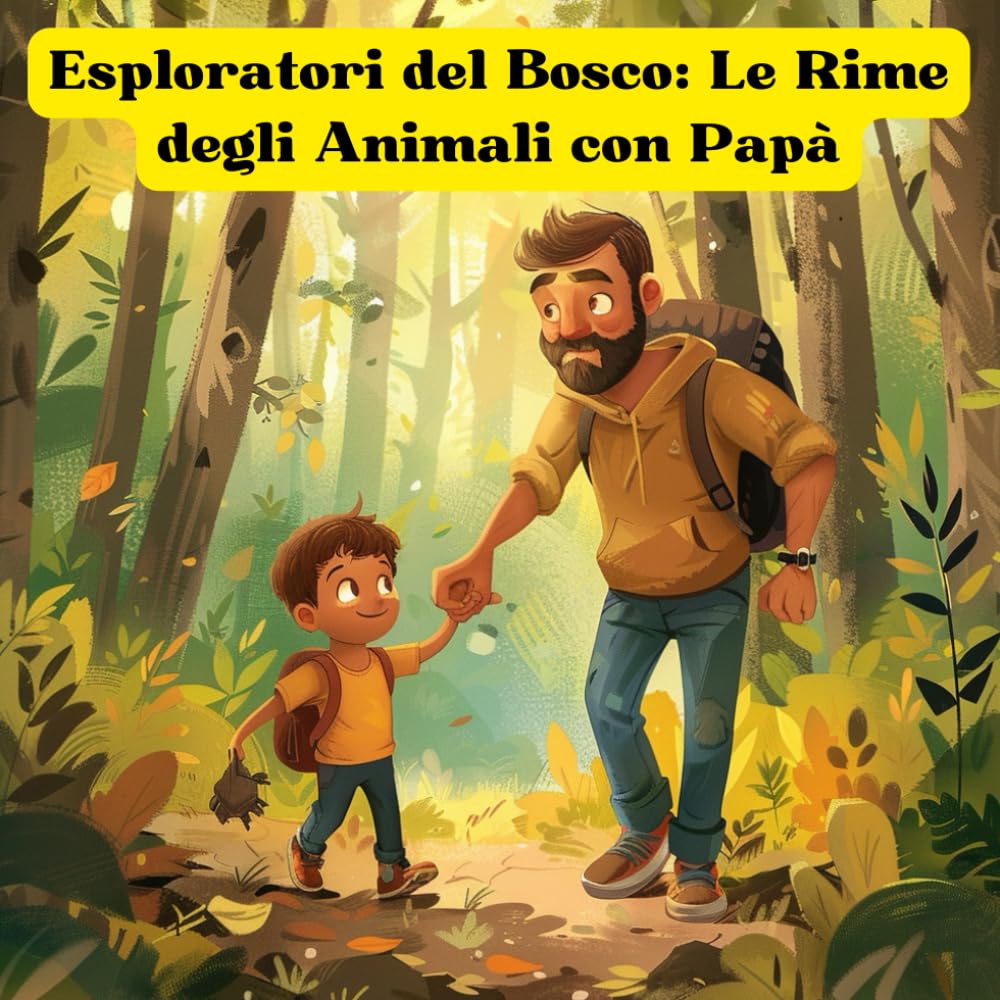 Esploratori del bosco: le rime degli animali con papà: Sulle tracce degli abitanti del bosco: Rime animali in compagnia di papà"Edizione a colori (Italian Edition)