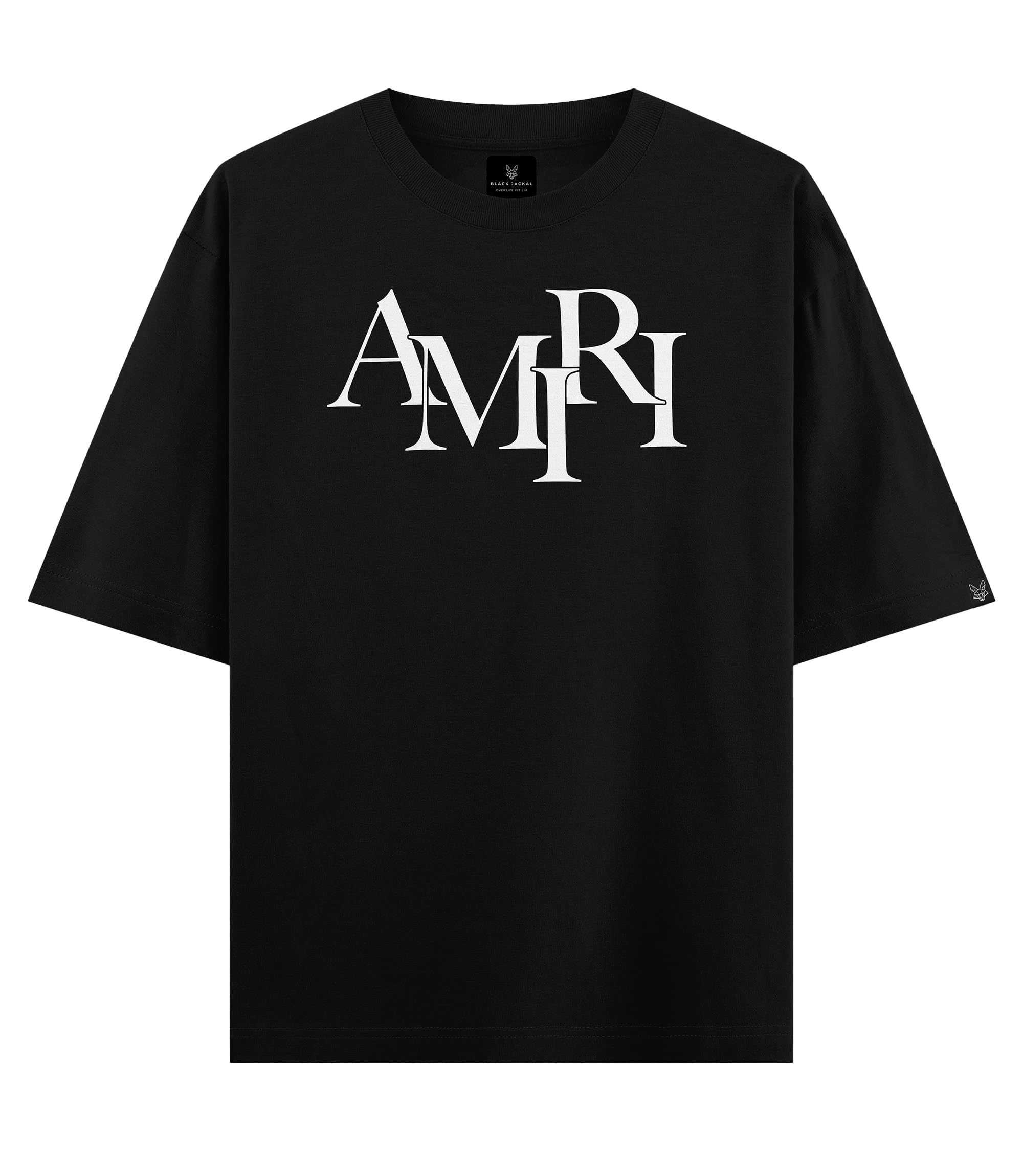 Black Jackal | Amiri-Inspired T Shirt for Men Premium Cotton Oversized Fit Amiri-Creative Text Design T-Shirt Graphic Printed Casual Fashion Tee-picture-10