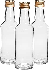 Bottiglia In Vetro Bianco A Base Quadrata 200 Ml Con Tappo In Sughero - Foto 10