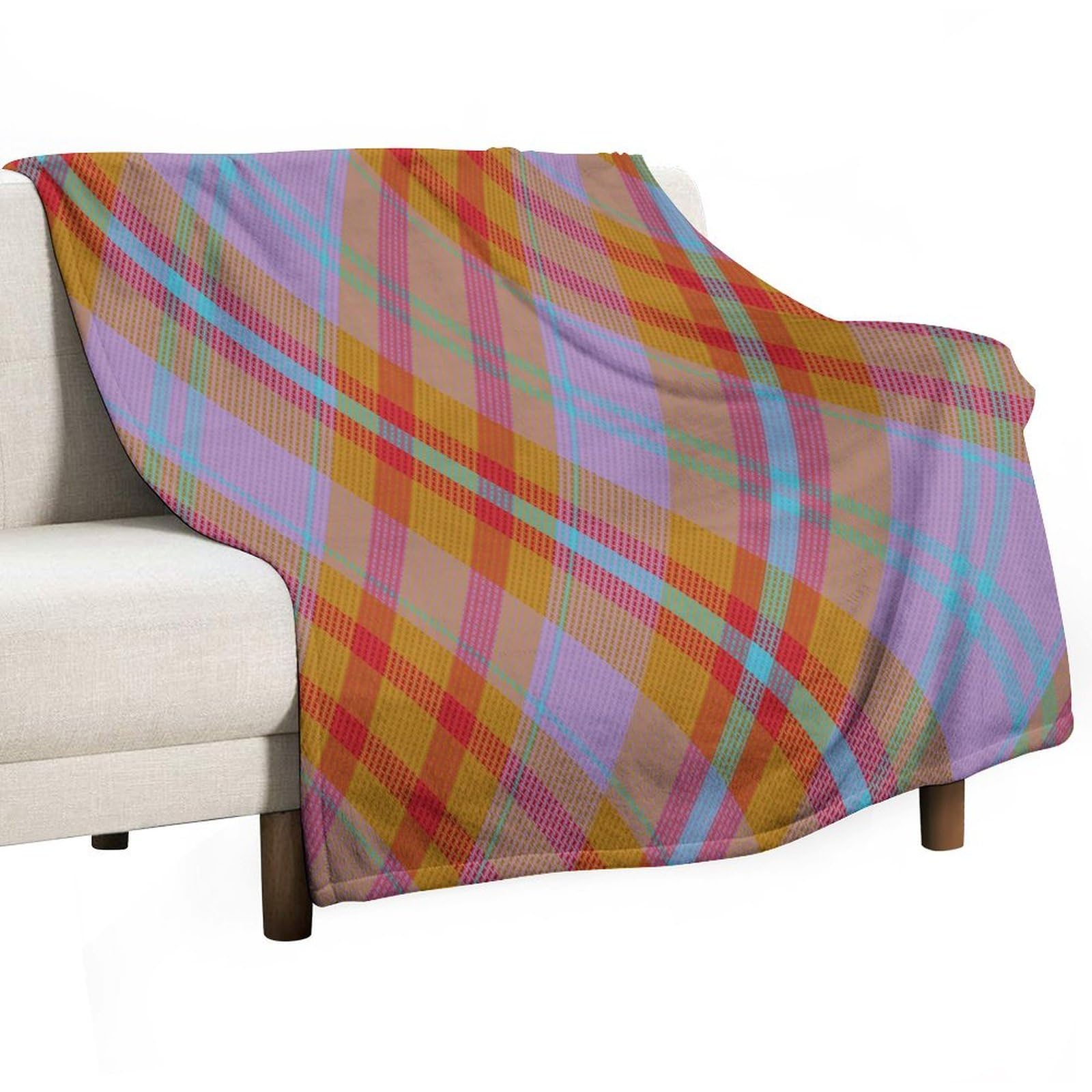 Couverture lit polaire 152x203 cm chaude et légère pour canapé