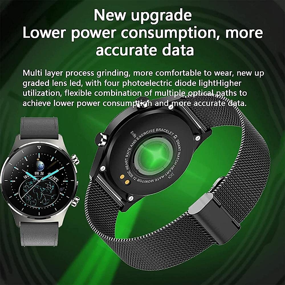 Inteligentny zegarek dla mężczyzn Sport Wiele trybów sportowych Krokomierz GPS Obsługa pełnego dotyku dla iOS i Androida (kolor: A) (A) little surprise