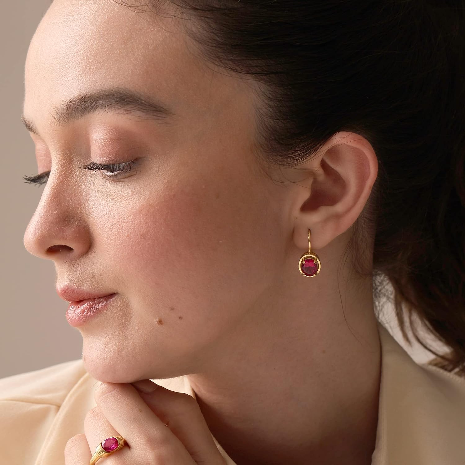 LeCalla 925 Sterling Silver Leverback Earrings for Women | Silver CZ Lever-Back Drop Earring | Lightweight Cubic Zirconia Drop Dangle Earring for Women