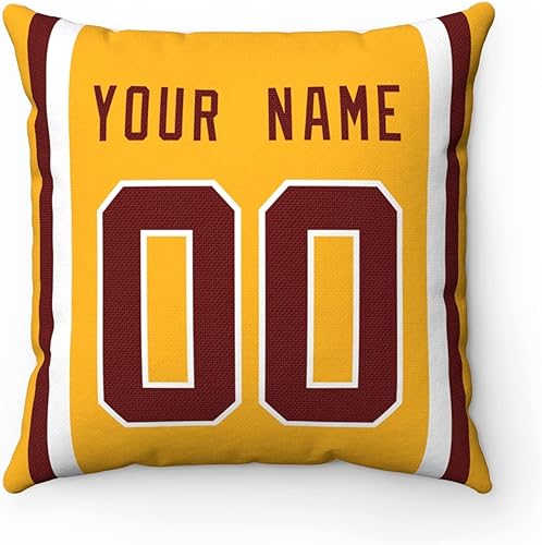 Miniatura 172 de ANTKING 2 paquetes de almohadas personalizadas con cualquier nombre y número para hombres, mujeres y niños Para Cincinnati