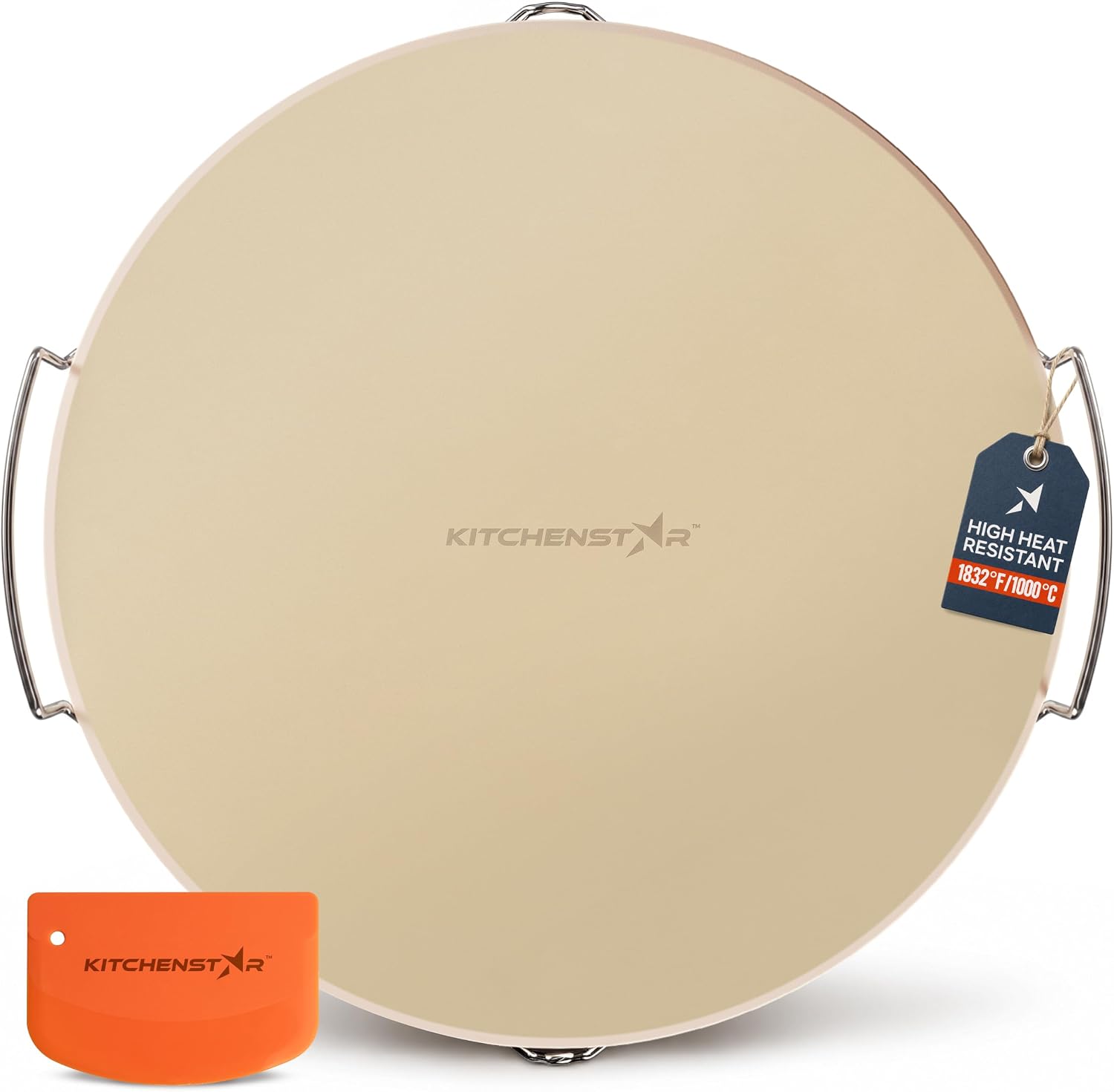 KitchenStar 16 Inch Pizza Stone Baking Set